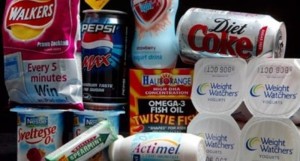 • Some of the thousands of food and drink products containing aspartame