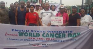 World Cancer Day rally in Enugu, Nigeria            Courtesy: Prof Ifeoma Okoye